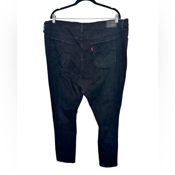 Levi's 711 Skinny Distressed Jeans Black - Picture 2 of 11